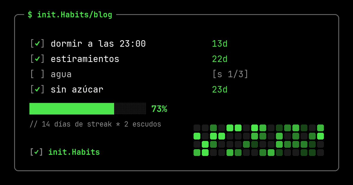 Buenos hábitos para empezar (y cómo elegir y seguir los tuyos) — init.Habits blog