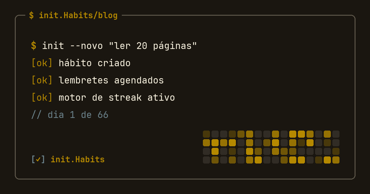 Como mudar de hábitos: um método que sobrevive à vida real — init.Habits blog