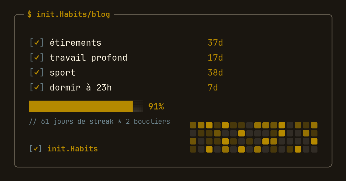 Créer des routines qui tiennent vraiment dans la durée — init.Habits blog