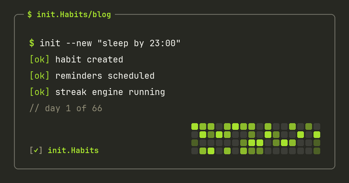 A habit tracker for beginners: how to start so it actually sticks — init.Habits blog