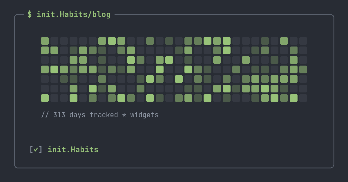 Put a habit tracker home screen widget where you'll actually see it — init.Habits blog