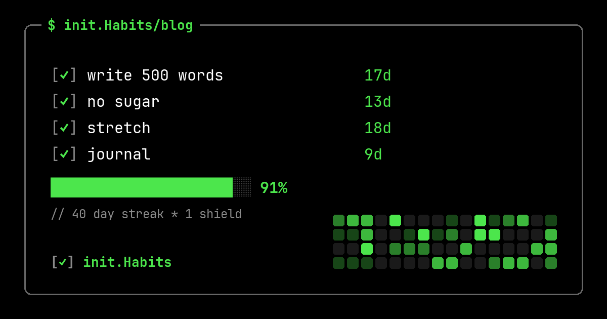 Habit tracker ideas: what to put in your grid — init.Habits blog