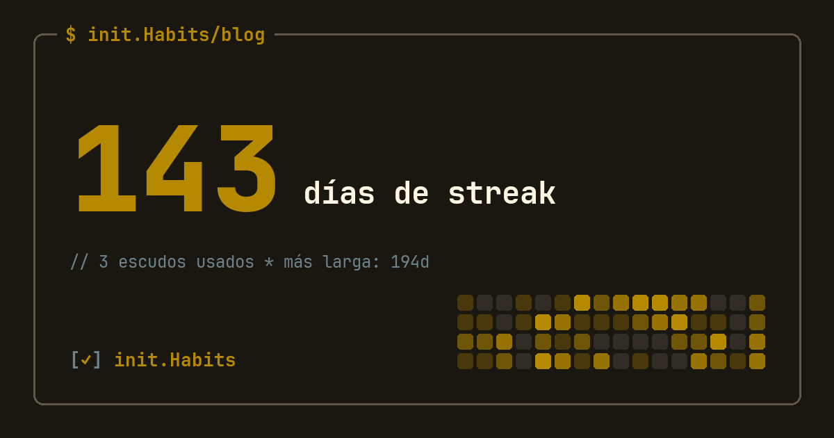 Qué es una racha y cómo no perderla (los escudos, explicados) — init.Habits blog