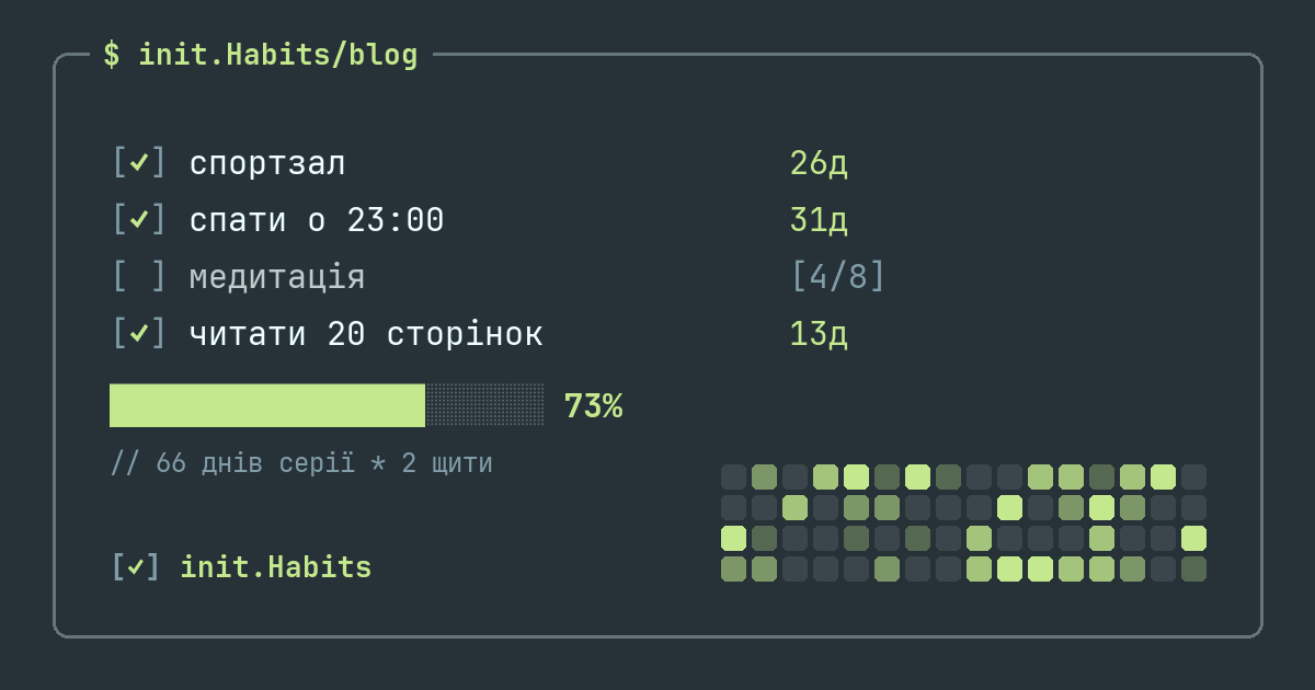 Вечірня рутина, яка готує тебе до завтра — init.Habits blog