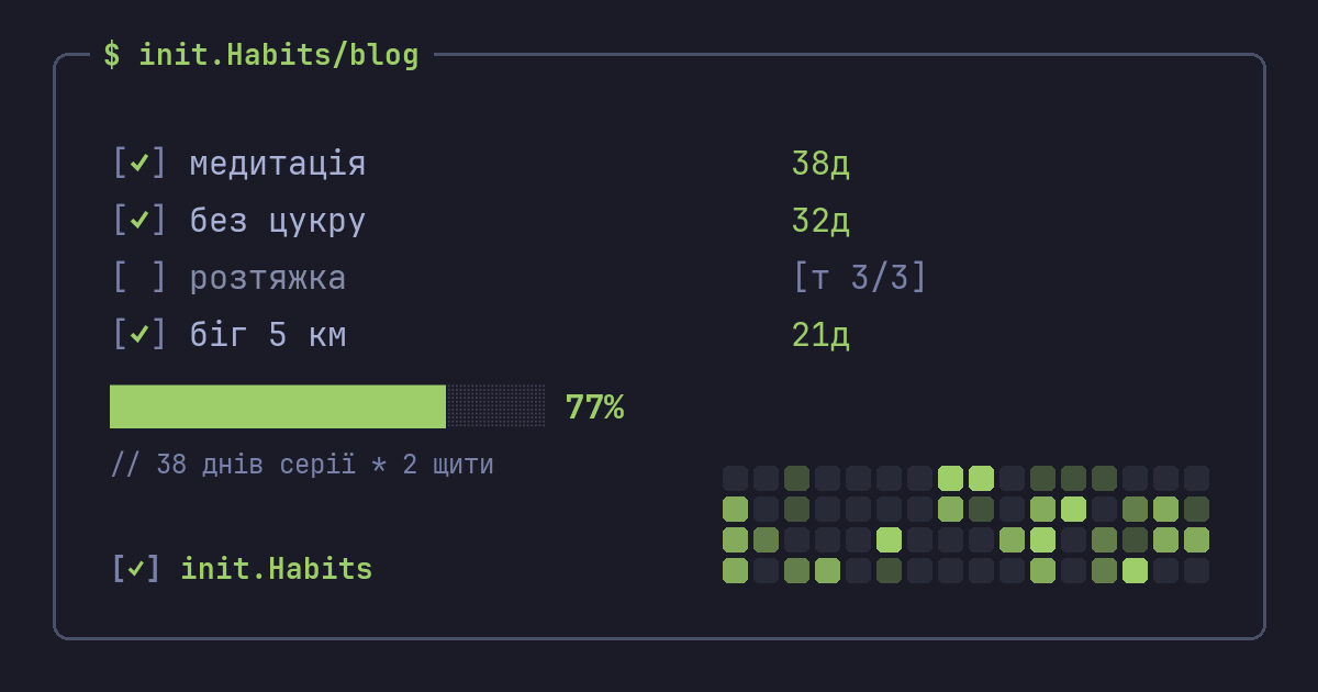 Як вибрати трекер звичок: на що дивитися, а на що ні — init.Habits blog
